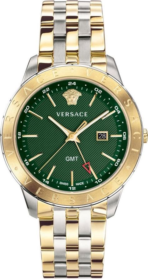 versace uhr uhren herrenuhr vebk00718|Versace VEBK00718 Univers GMT Uhr 43 mm .